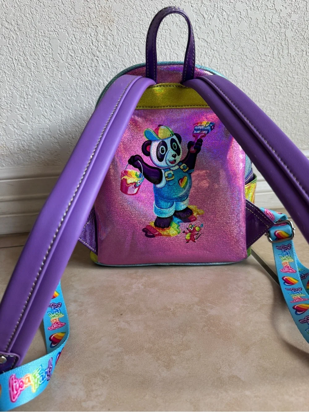 Loungefly Holographic Lisa Frank Mini Backpack